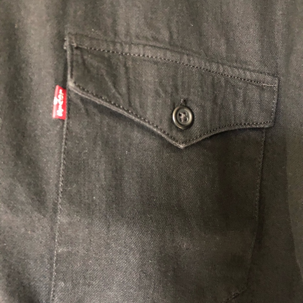 Levi’s black denim zip up